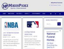 Tablet Screenshot of mikespickz.com